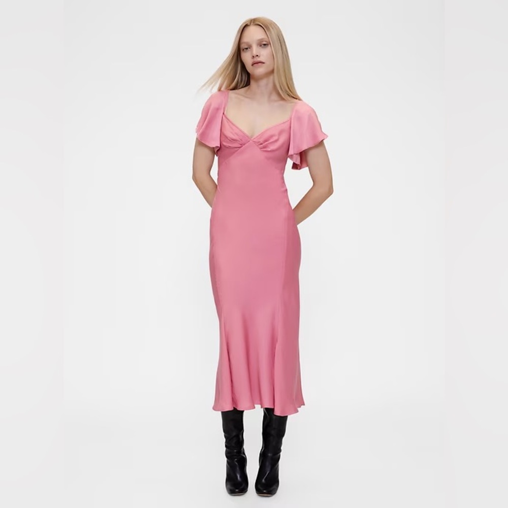 NWT Gap Studio Satin Midi Dress
